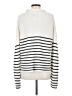 TRUTH BY REPUBLIC Stripes White Turtleneck Sweater Size S - photo 2