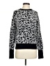 Halogen Animal Print Gray Pullover Sweater Size S - photo 1