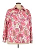 Unbranded 100% Polyester Paisley Pink Long Sleeve Blouse Size 4XL - photo 1