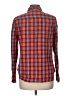 Gap Outlet 100% Cotton Plaid Red Long Sleeve Button-Down Shirt Size M - photo 2