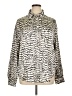 Forever 21 Plus Animal Print Ivory Long Sleeve Blouse Size 0X - photo 1