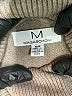M Magaschoni Tan Gray Turtleneck Sweater Size M - photo 7