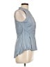 Veronica Beard Blue Sleeveless Button-Down Shirt Size 10 - photo 4