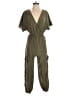 Emery Rose Solid Green Jumpsuit Size S - photo 1