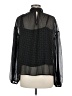 Sanctuary 100% Polyester Polka Dots Black Long Sleeve Blouse Size M - photo 2