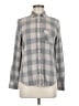 Aeropostale Checkered-gingham Gray Long Sleeve Button-Down Shirt Size M - photo 1