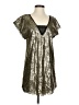 Signature 8 100% Polyester Metallic Silver Cocktail Dress Size S - photo 1