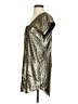 Signature 8 100% Polyester Metallic Silver Cocktail Dress Size S - photo 5