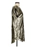 Signature 8 100% Polyester Metallic Silver Cocktail Dress Size S - photo 4