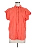 Ann Taylor LOFT Orange Short Sleeve Blouse Size M - photo 1