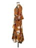 Lulus 100% Polyester Tropical Brown Casual Dress Size L - photo 5