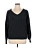 Zenana 100% Acrylic Solid Black Gray Pullover Sweater Size L - photo 1