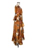 Lulus 100% Polyester Tropical Brown Casual Dress Size L - photo 4