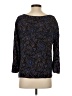 Buttons 100% Rayon Blue 3/4 Sleeve Blouse Size L - photo 2