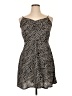 Romwe 100% Polyester Animal Print Black Casual Dress Size XL - photo 1
