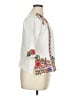 Durga-Kali 100% Rayon White Short Sleeve Blouse Size XL - photo 4