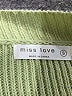 Miss Love Green Pullover Sweater Size S - photo 7