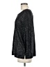 J.Crew Metallic Black 3/4 Sleeve Top Size M - photo 5