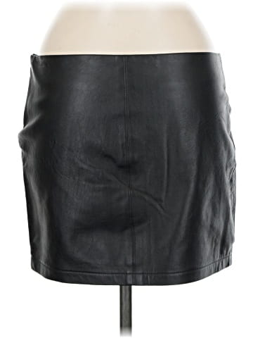 David Lerner Faux Leather Skirt (view 2)