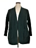 Terra & Sky 100% Polyester Green Cardigan Size 0X - photo 1