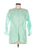 Unbranded Green 3/4 Sleeve Blouse Size EU 44 / US 14 - photo 1