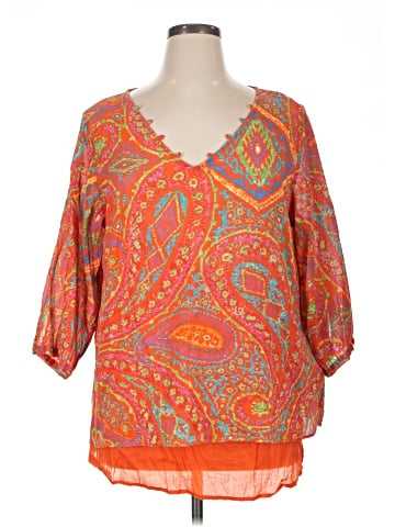 Lauren Jeans Co. 3/4 Sleeve Blouse (view 1)