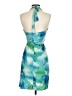 Matty M 100% Rayon Tie-dye Blue Cocktail Dress Size S - photo 2
