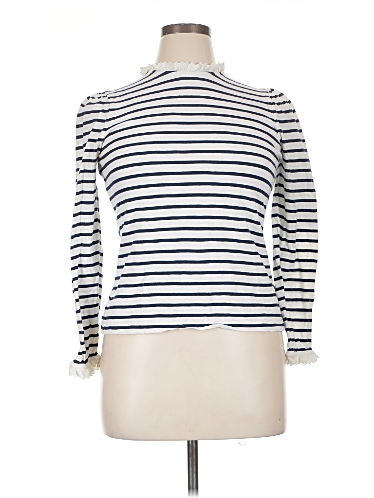 Pre-owned Boden Long Sleeve Turtleneck In White