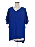 Vanilla Bay 100% Polyester Blue Short Sleeve Blouse Size M - photo 1