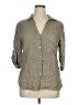 Three Hearts Gray 3/4 Sleeve Button-Down Shirt Size XL (estimated) - photo 1