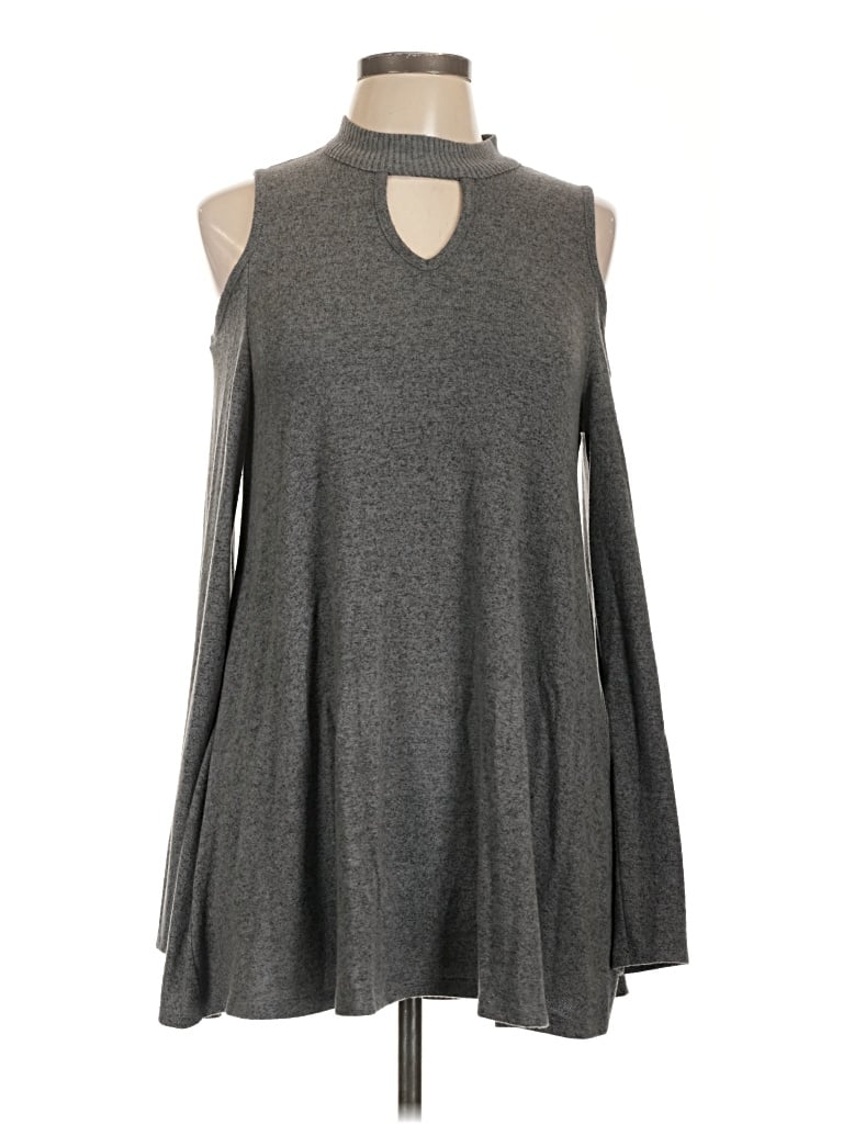 Pre-owned A. Byer Turtleneck Sweater In Gray