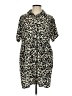 Missguided Animal Print Tan Casual Dress Size 4 - photo 1