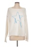 Wild Fable 100% Cotton Stars White Pullover Sweater Size L - photo 1