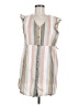 Assorted Brands Stripes White Casual Dress Size M - photo 1