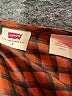 Levi's 100% Polyester Houndstooth Brown Long Sleeve Blouse Size S - photo 7