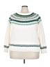 Style&Co Chevron-herringbone White Pullover Sweater Size 3X - photo 1