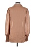 Express 100% Polyester Tan Long Sleeve Blouse Size S - photo 2