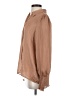 Express 100% Polyester Tan Long Sleeve Blouse Size S - photo 5