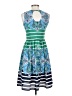 Eliza J 100% Polyester Print Blue Cocktail Dress Size 0 - photo 2