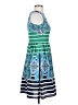 Eliza J 100% Polyester Print Blue Cocktail Dress Size 0 - photo 4
