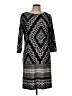 NY Collection Graphic Black Casual Dress Size L - photo 1
