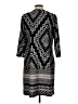 NY Collection Graphic Black Casual Dress Size L - photo 2
