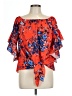 Unbranded Red 3/4 Sleeve Blouse Size L - photo 1