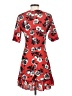 Parisian 100% Polyester Print Red Casual Dress Size 4 - photo 2