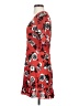 Parisian 100% Polyester Print Red Casual Dress Size 4 - photo 5