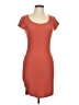 Derek Heart Solid Orange Casual Dress Size L - photo 1
