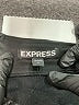 Express 100% Polyester Black Faux Leather Skirt Size 2 - photo 4