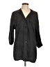 Worthington 100% Polyester Black 3/4 Sleeve Blouse Size L - photo 1