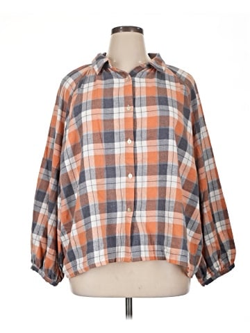 GeeGee 3/4 Sleeve Button-Down Shirt (view 1)