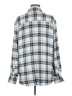 Treasure & Bond Plaid Silver Long Sleeve Button-Down Shirt Size M - photo 2